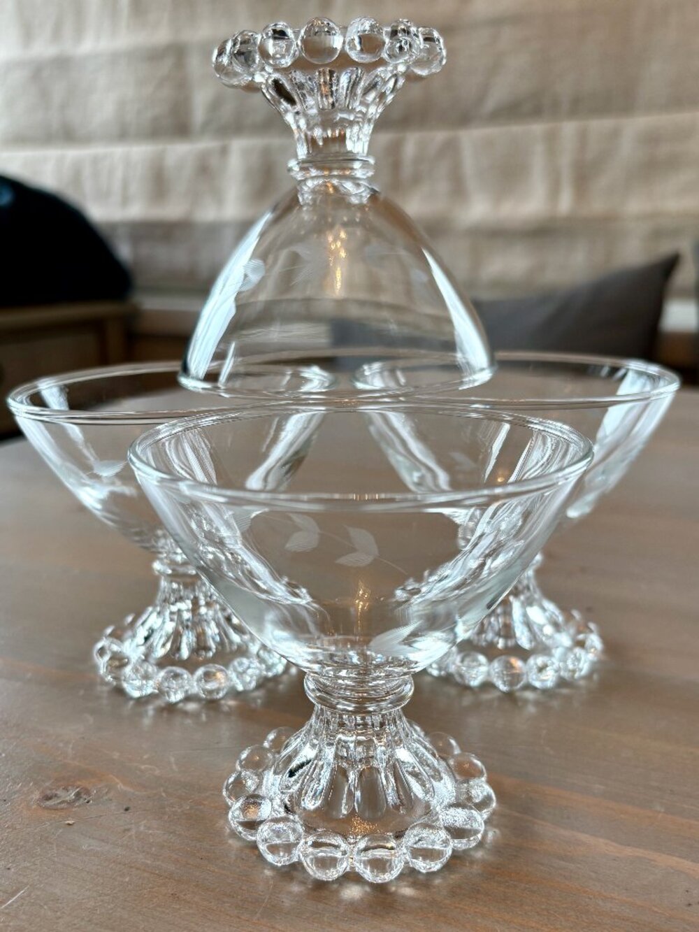 Vintage Anchor Hocking "Boopie" Champagne Coupes (Set of 4)